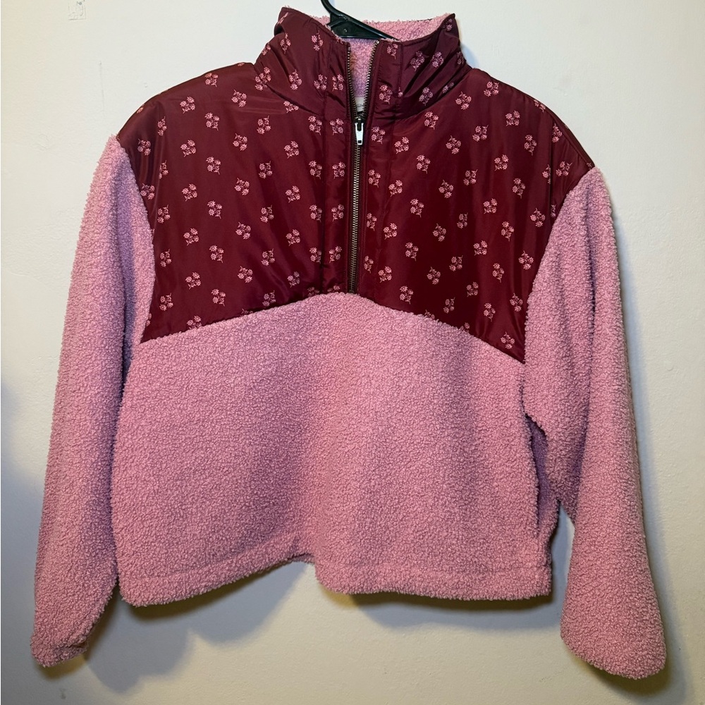 Pink fleece Good Threads pullover